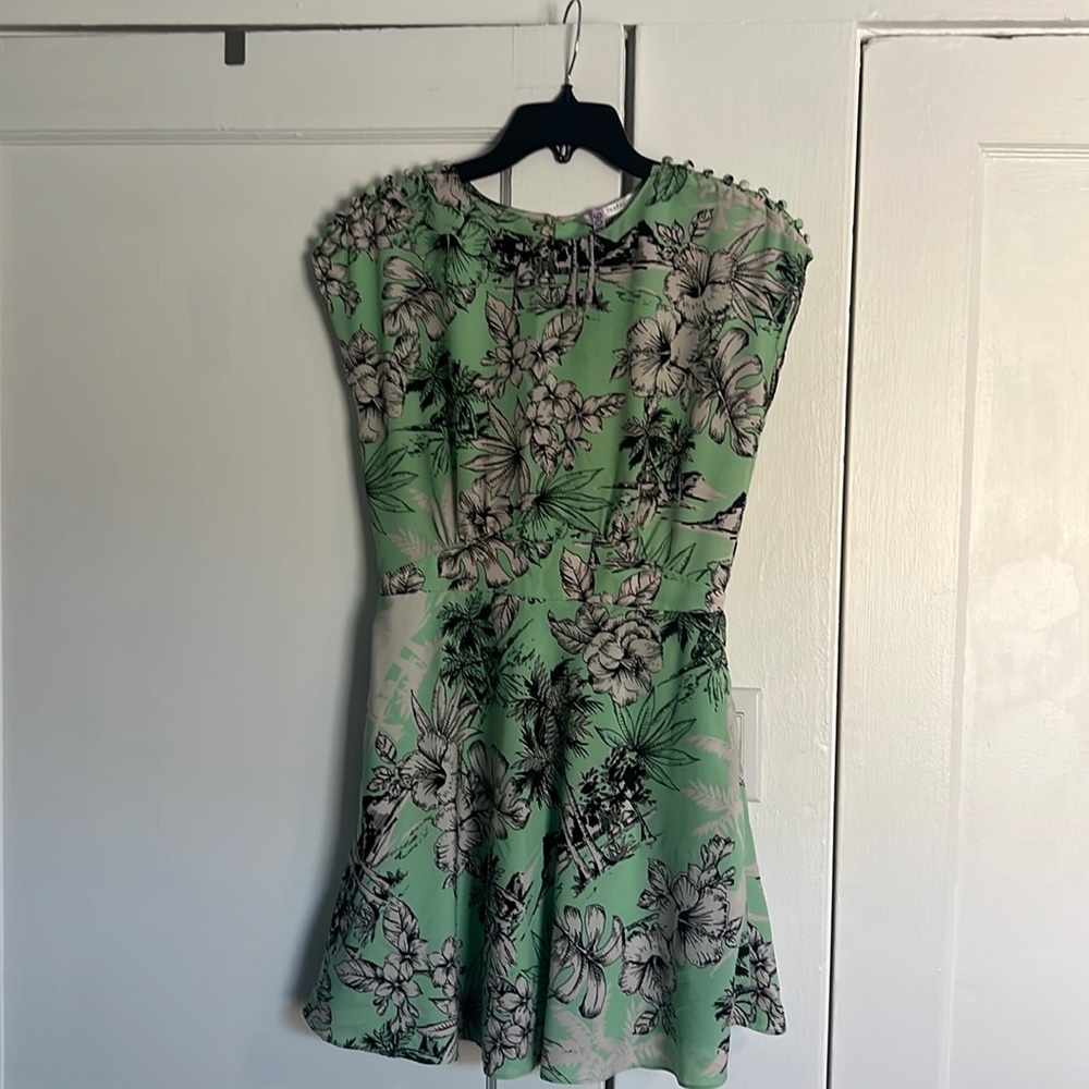 Fun and flirty tropical mini dress